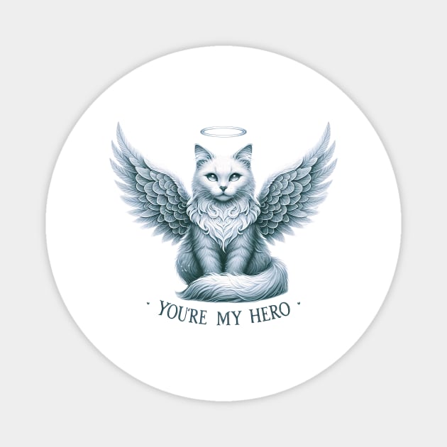 Furry Guardian Angel Magnet by EternalEntity